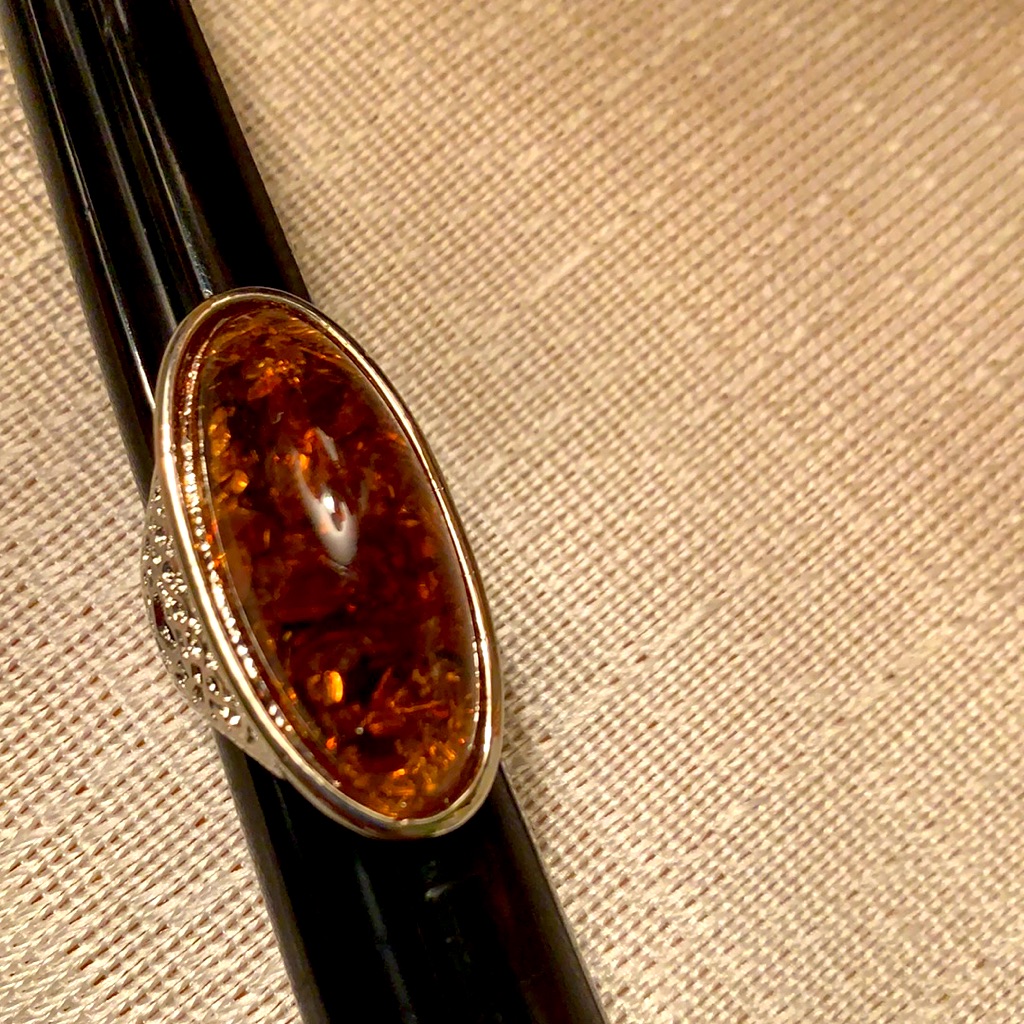 Amber Statement Ring